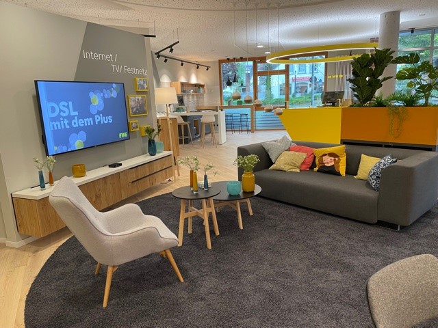 Blick in den Wartebereich