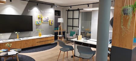 Blick ins Wohnzimmer