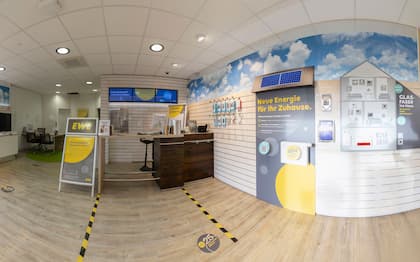 Blick zu den Beratungsplätzen