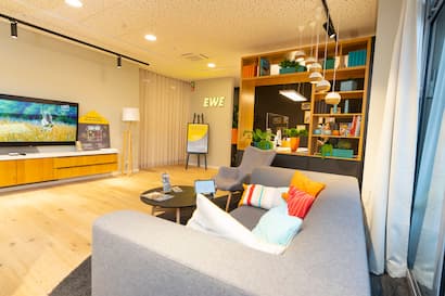 Blick ins Wohnzimmer