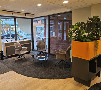 Blick in den Wartebereich