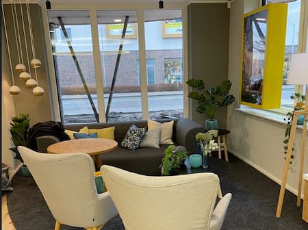 Blick ins Wohnzimmer