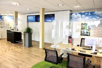 Blick zu den Beratungsplätzen